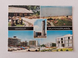Régi képeslap Balatonszéplak fotó levelezőlap 1975