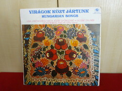 Vinyl LP, qualiton slpx 10135- stereo-mono. We walked among flowers. Jákó Vera sings. Jokai.
