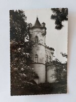 Old postcard Balatonszemes owl castle photo postcard 1968