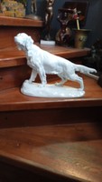 VASTAGH GYÖRGY extra nagyméretű ír szetter Herendi porcelán kutya 28 x 39 cm
