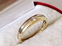 Brilles arany gyűrű (14k)