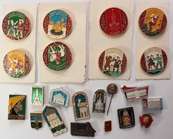 Soviet badge lot - including: Olympics and Lenin