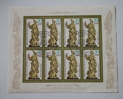 1984. Ndk - permoser: sommer (summer) statue stamp on small skirt 20pf - cto