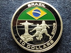 Liberia Soccer League Brazil $10 2005 (id79152)