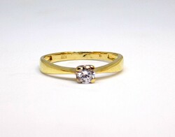 Köves szoliter arany gyűrű (ZAL-Au108065)