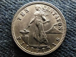 Commonwealth of the Philippines (1935-1946) .750 Silver 10 centavos 1945 d (id65358)