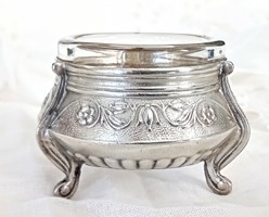 Old Russian silver-plated salt and spice holder 3.5X5.5Cm