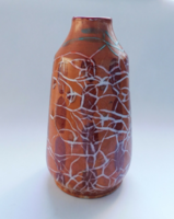 70-es évekbeli iparművész kerámia váza - Gál - 22 cm