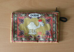 Dubai pénztárca cipzárral ,goblein jellegű anyagból