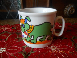 Zsolnay dog mug for children