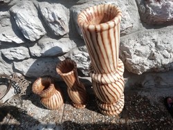 Retro bakelit váza garnitúra 65 cm magas, 38 cm, 25 cm hibátlan állapotban