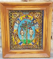 Péter Héderfái icon painter's work, glass icon