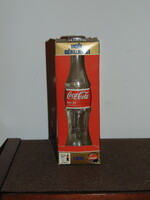 2 dl. Coca-Cola üveg, díszüveg, emléküveg, sport relikvia 1998
