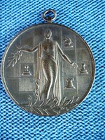 Red meteor s.E bronze chess sports medal 1952