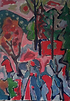 Miklós Cs. Németh: autumn, forest, love 70x100 cm