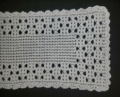 Old crocheted tablecloth 69×24cm