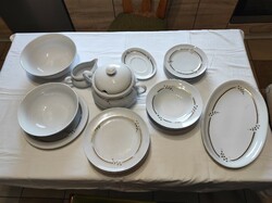 24-piece lowland porcelain tableware with a rare gold pattern
