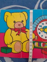 PUZZLE - Kärnan svéd retro fa macis puzzle 6 db-os hiánytalan