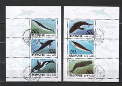 Halak, vízi élőlények 0033 (Észak Korea)  Mi 3354-3359       4,20 Euró