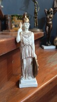 Alabaster statue of the Greek goddess of war Athena, height 24 cm.