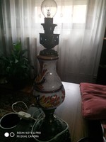 Majolica table lamp