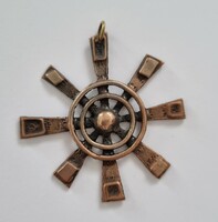 János Percz marked industrial goldsmith's work, pendant