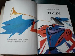 Arany János: Toldi retró könyv kiadás Kass János illusztráció (1975)