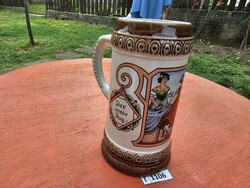 T1106 German beer mug 17 cm