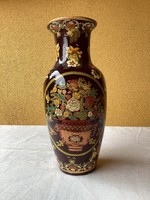 Keleti hangulatú kézi festésű kerámia váza 30 cm.