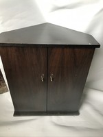 Corner cupboard dark brown