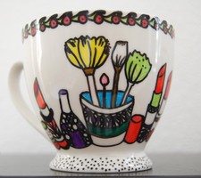 Unique mug - with a make-up pattern