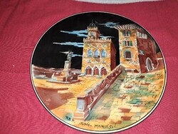 Porcelán falitányér San Marino 31 cm