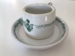 Zsolnay mokkás csésze a Lillafüredi Palota szálló készletéből, 1930-as évek