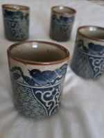 Oriental patterned tea glasses/5 pieces