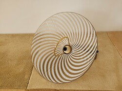 Retro régi állítható lelógású nagy 53 cm es csíkos mennyezeti lámpa mid century csillár BM linea  65