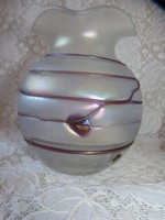 Art Nouveau glass vase / poschinger