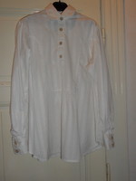 White damask top, blouse, shirt (m/l)