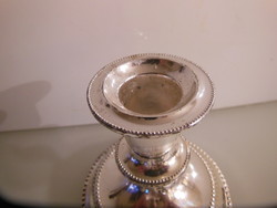 Candle holder - silver-plated - 9 x 9 cm - solid - English - flawless