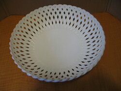 Retro white plastic emsa bread and fruit basket, bowl
