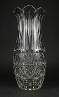 1O030 old pressed glass vase 25 cm