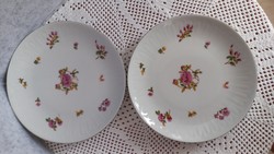 Pair of retro, German (ndk) marked cake plates in good condition, diameter: 17 cm