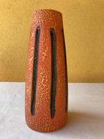 Imre Karda shrink-glazed ceramic vase 22 cm.