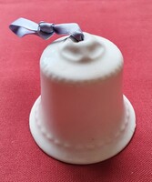 Karácsonyi porcelán csengő harang dísz kellék dekoráció