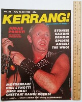 Kerrang magazine 82/7/15 judas priest motorhead saxon rolling stones thin lizzy uriah heep who bryan