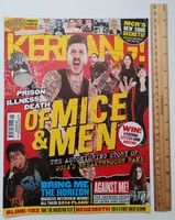 Kerrang magazine 14/2/1 mice & men horizon blink-182 trivium against me issues within temptation