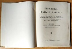 1904  első kiadás Thesaurus linguae latinae--index librorum scriptorum(305)