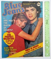 Blue jeans magazine 80/2/23 commodores poster vapors debbie harry pauline black