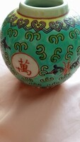 Correct small orb vase with oriental pattern