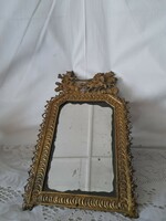 1,-Ft Antik rézkeretes tükör az 1850-es évek közepéről