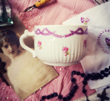 Old rose-garland tea/coffee cup